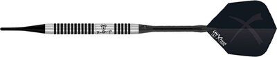 BULL`S Dartpfeil X-Grip X5 Soft Dart in schwarz