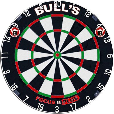 BULLS Dartboard Focus II Plus Dart Board in schwarz